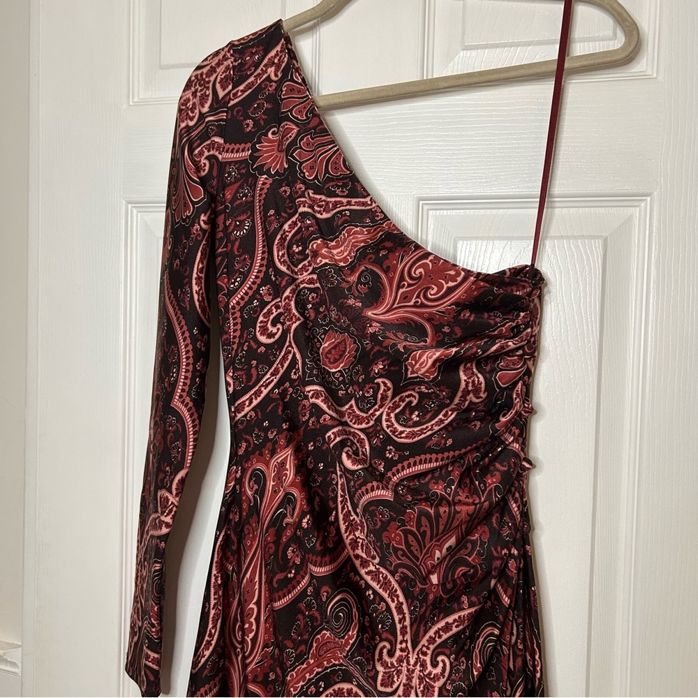 Etro Paisley Print One Shoulder Dress - Picture 7 of 16